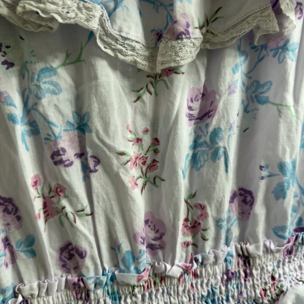 LoveShackFancy x Target LSF Light Purple Lou Mini Sun Dress 100% Cotton L Large - Picture 14 of 16